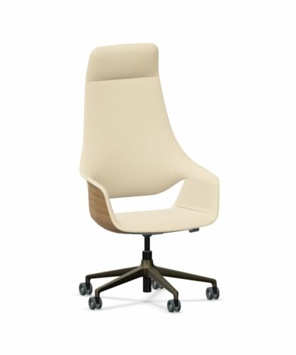Bürostuhl_se:mission_Polster_innen_creme_Polster_hinten_leder_creme_außenblende_holz_vorne