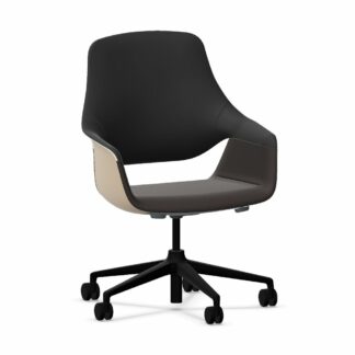 Bürostuhl_se:mission_Farbe_schokolade_weiß_Gestellfarbe_schwarz_titelbild