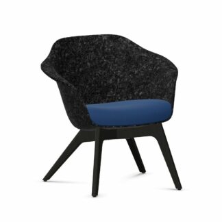 Besucherstuhl_se:lounge_Vierfuss_Holzgestell_PET-Filz_anthrazit_Polster_blau_Holzfußgestell_schwarz_vorne