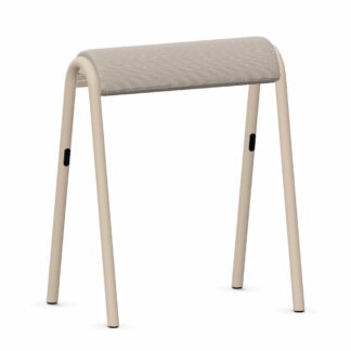 se:lab_hopper_Polster_beige/braun_Stahlgestell_sandbeige_vorne