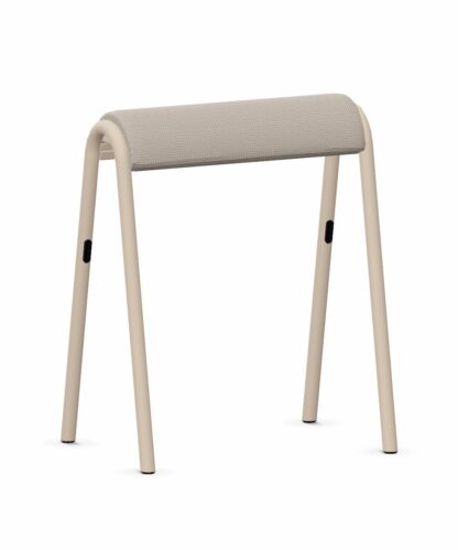 se:lab_hopper_Polster_beige/braun_Stahlgestell_sandbeige_vorne