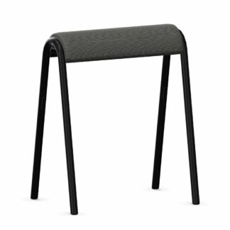 se:lab_hopper_Polster_anthrazit_Stahlgestell_schwarz_vorne