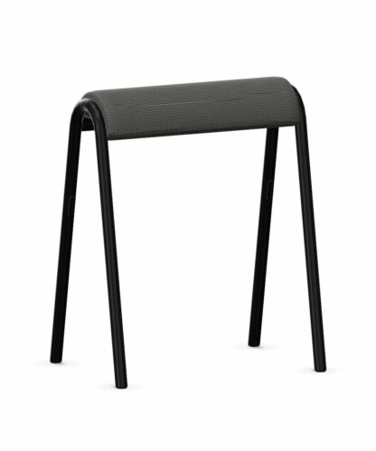 se:lab_hopper_Polster_anthrazit_Stahlgestell_schwarz_vorne