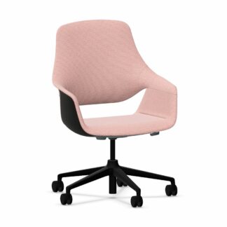 Bürostuhl_se:mission_Farbe_rot_ melange_Gestellfarbe_schwarz_titelbild