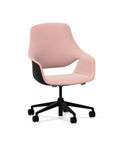 Bürostuhl_se:mission_Farbe_rot_ melange_Gestellfarbe_schwarz_titelbild