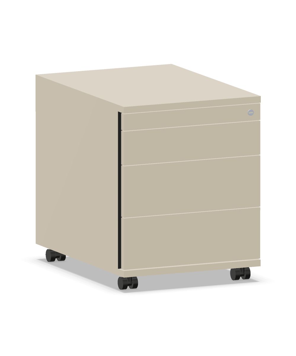 Rollcontainer 8 HE kieselgrau
